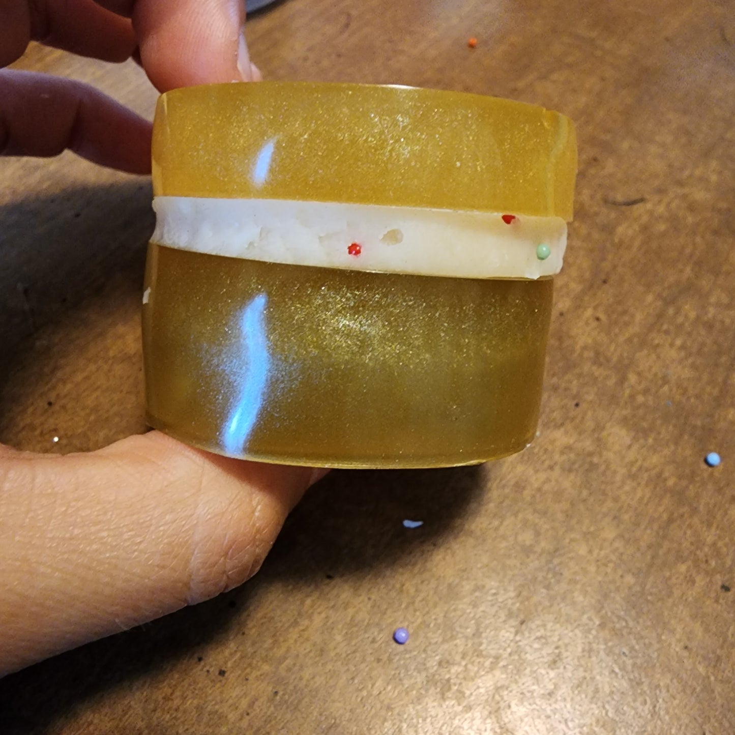 Birthday playdough jar