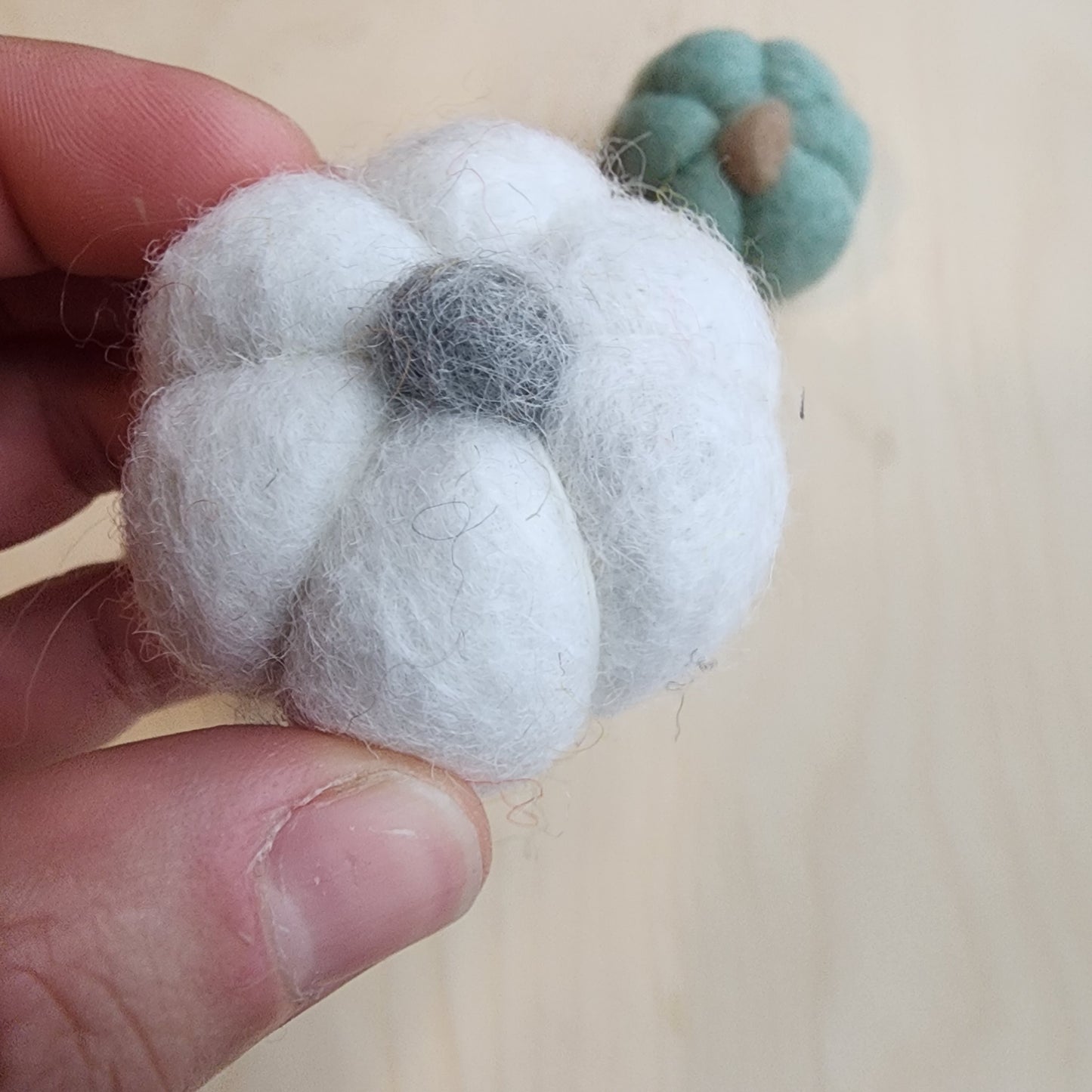Felt pumpkins