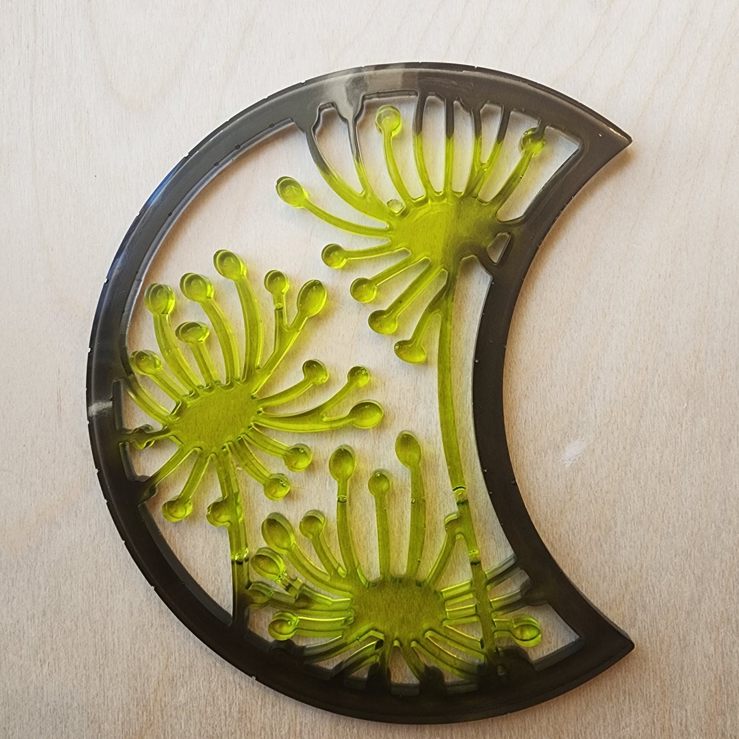 Flower moon wall decor