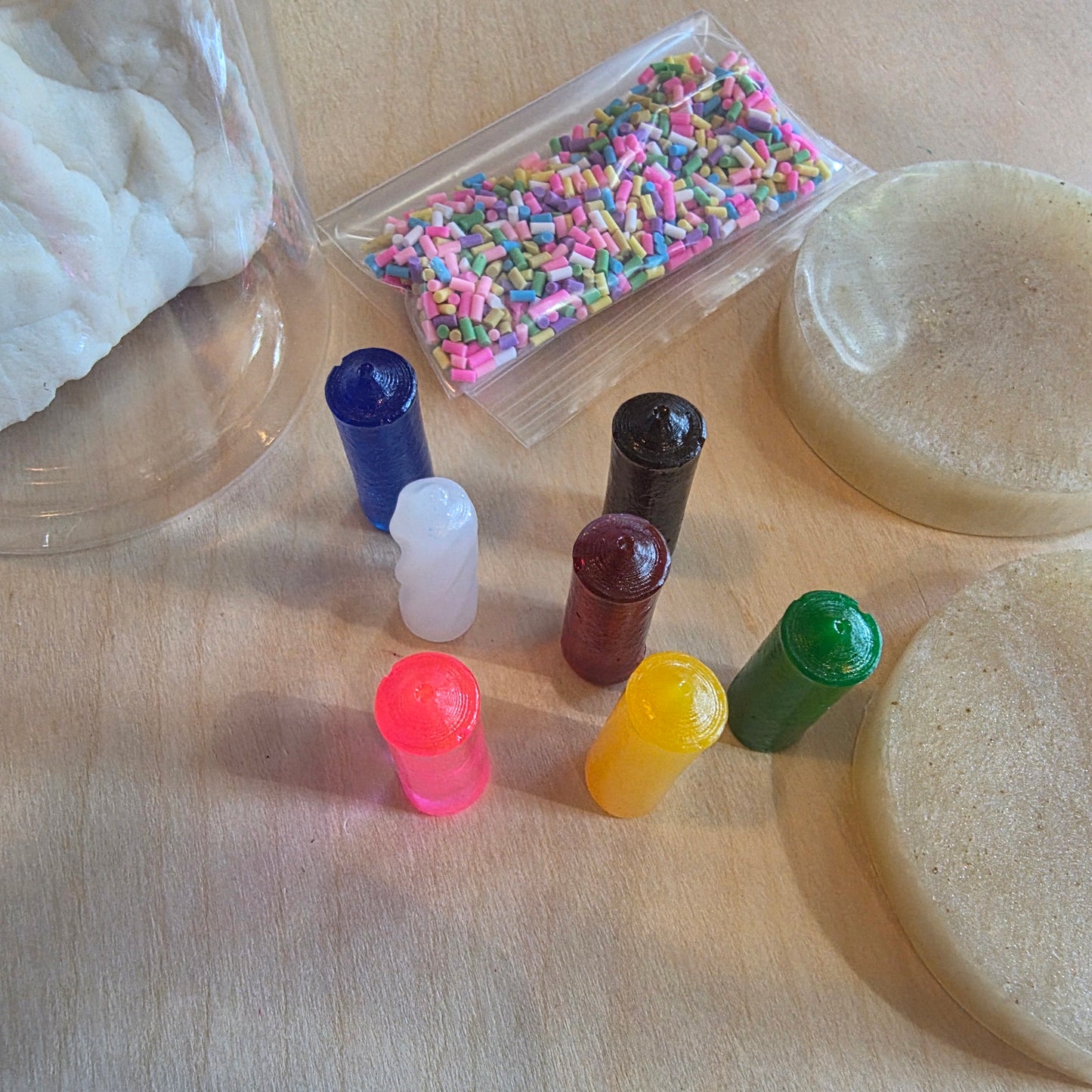 Birthday playdough jar