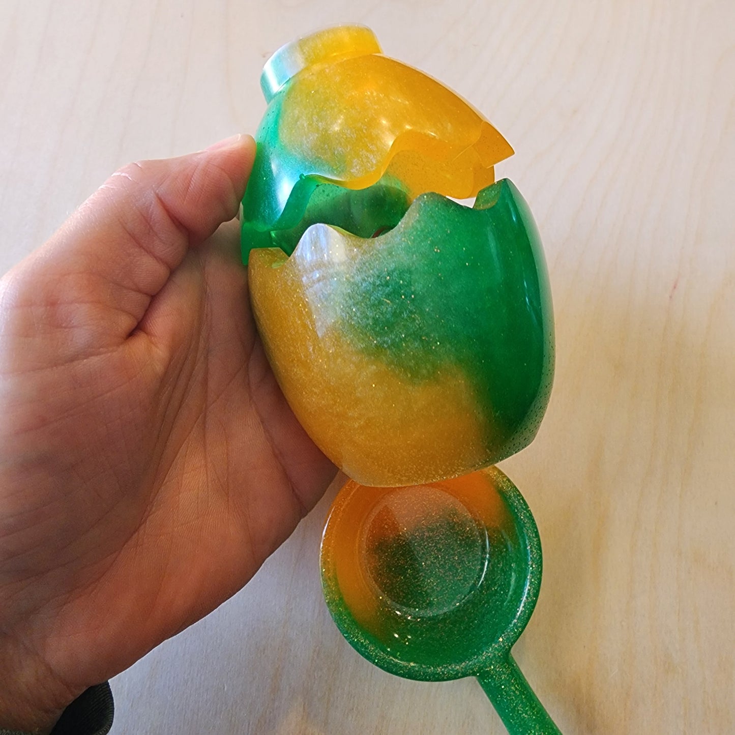 Dino extras green/orange set