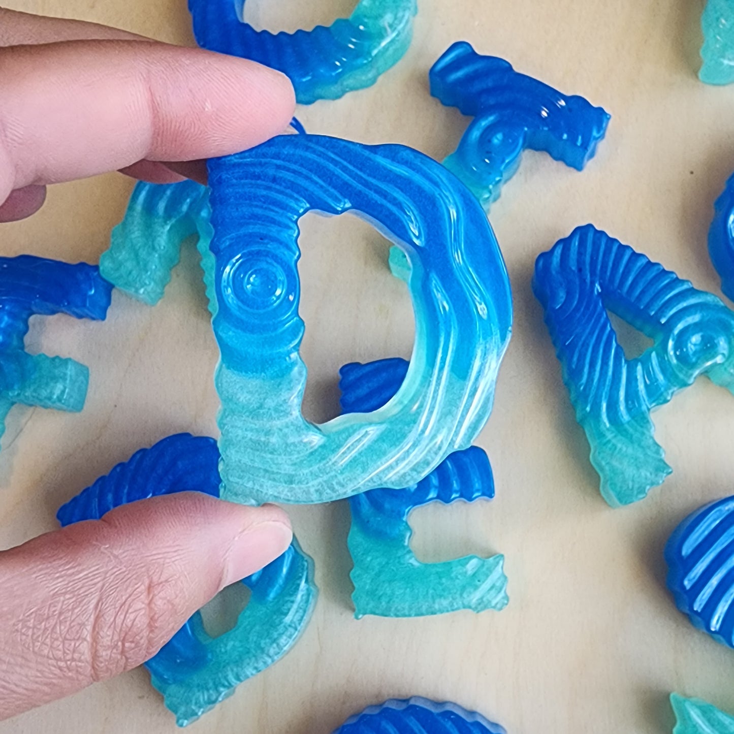 Ocean alphabet letters