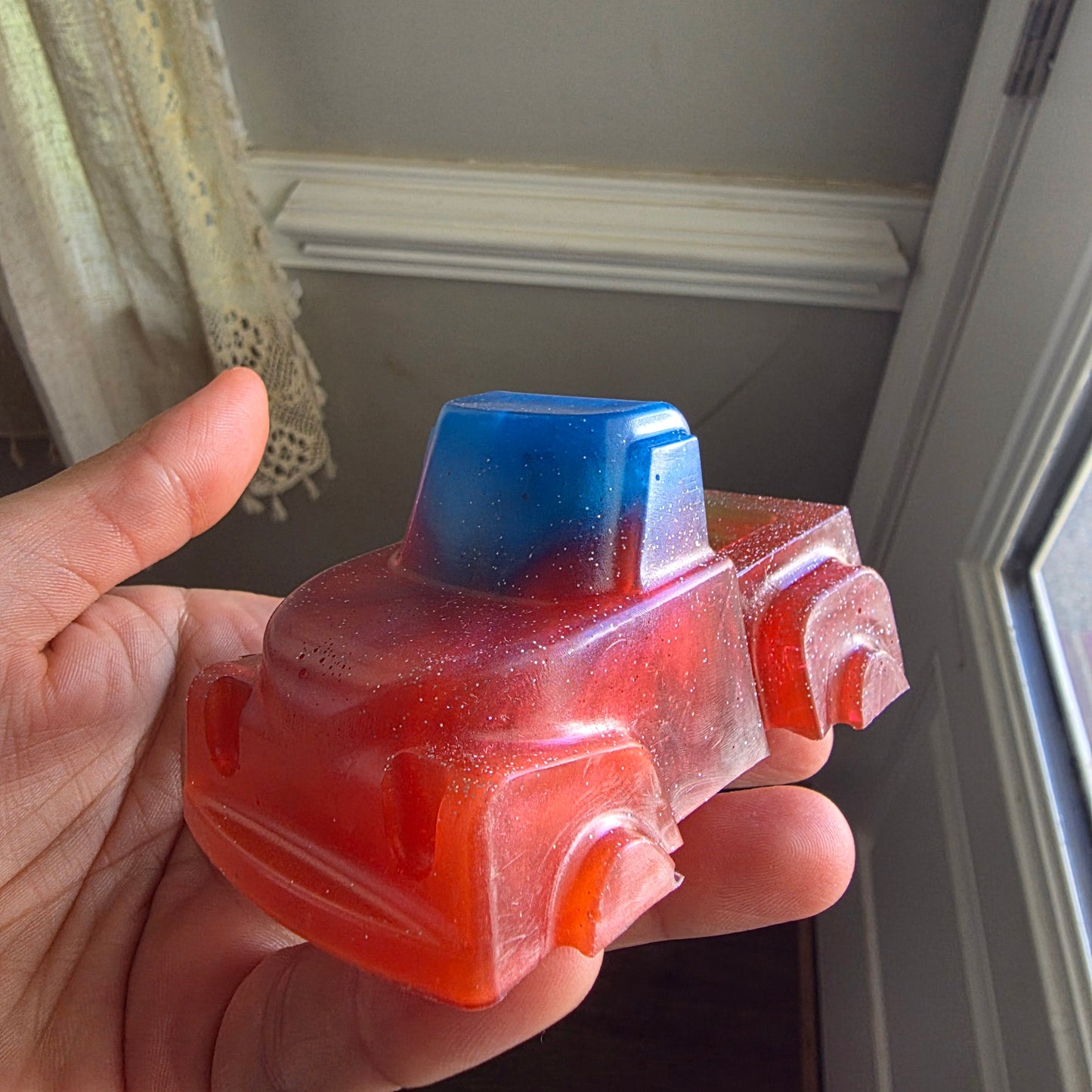 Overpour truck