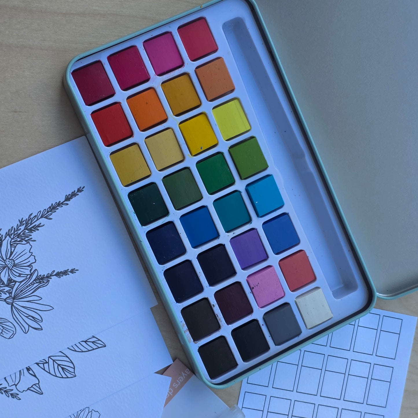 Wildflower Meadow watercolor kit