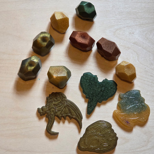 Dragon gems and coins