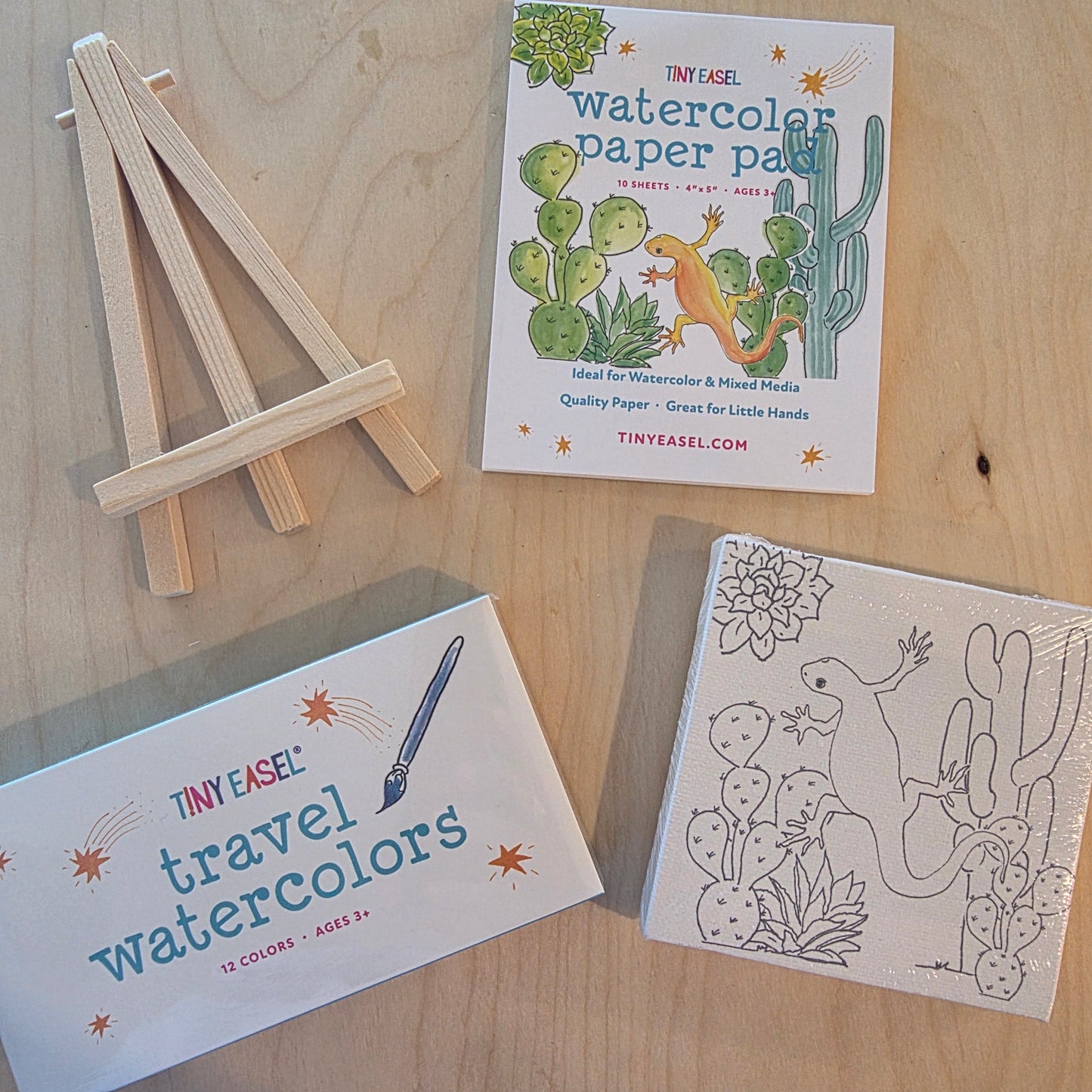 Tiny Easel Watercolor Travel Kit