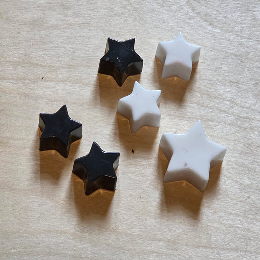 Black and white stars