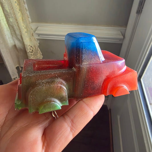 Overpour truck