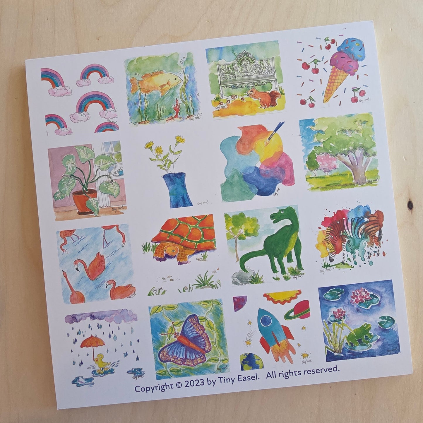 Tiny Easel Watercolor Book