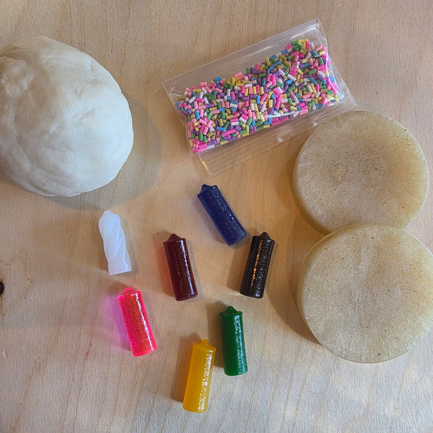 Birthday playdough jar