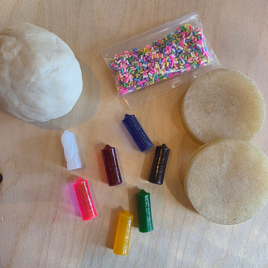 Birthday playdough jar