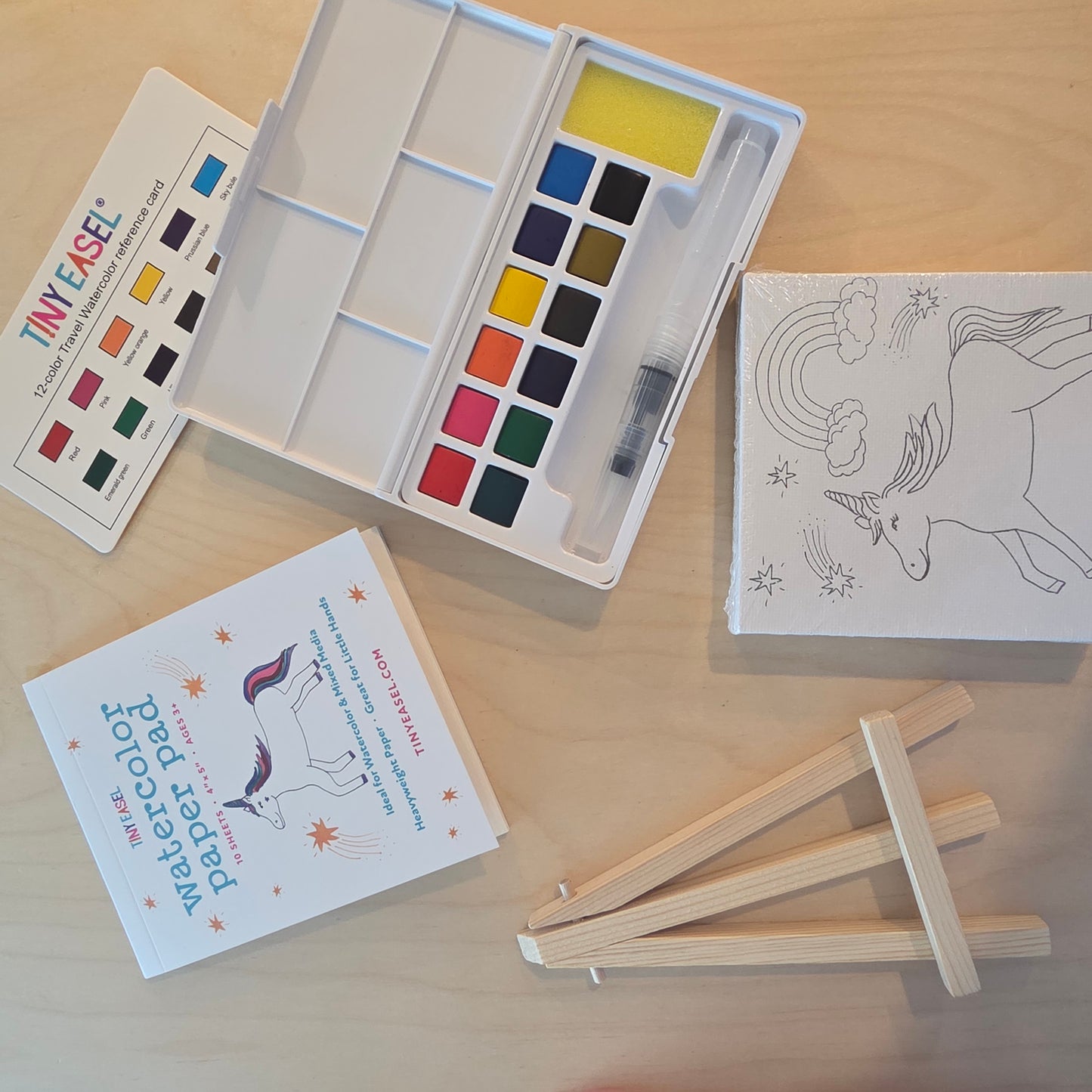 Tiny Easel Watercolor Travel Kit