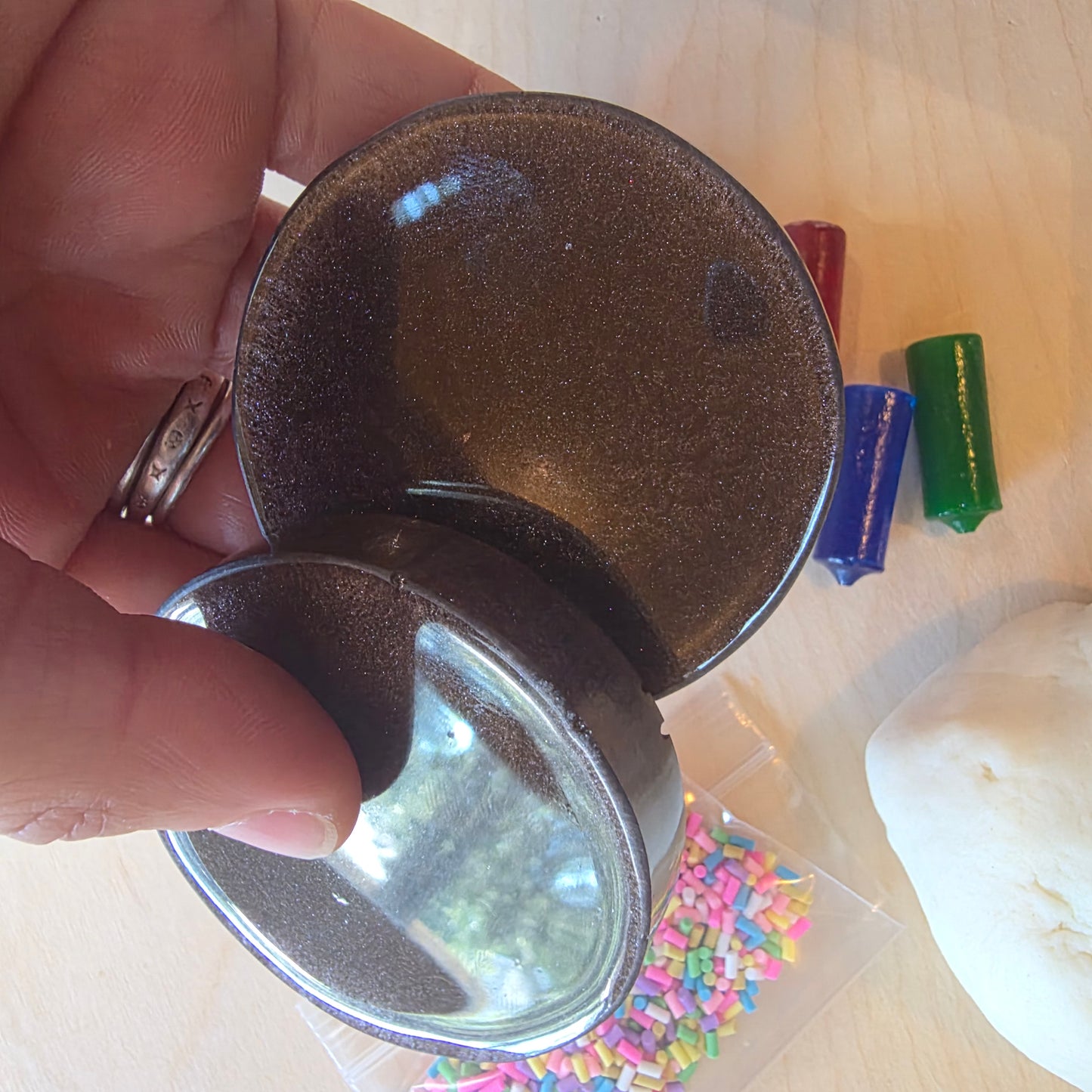 Birthday playdough jar