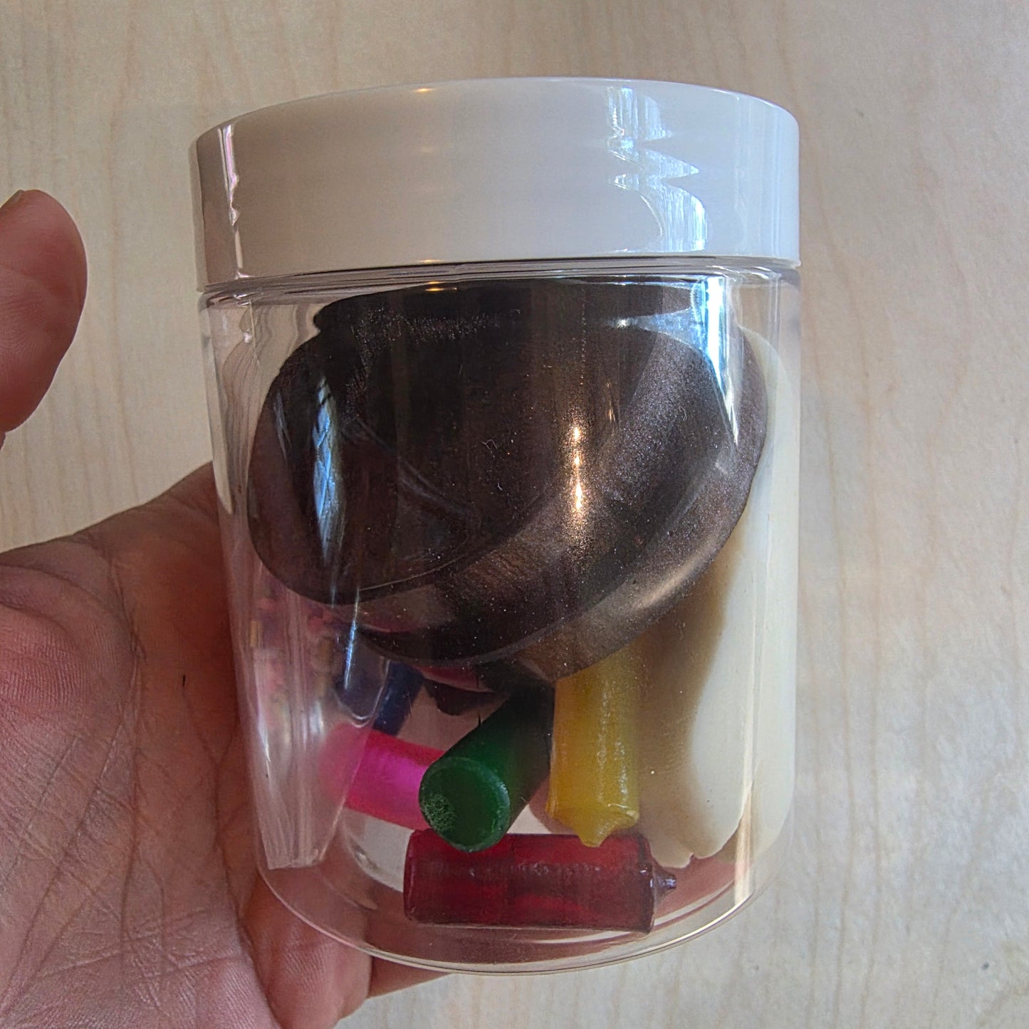 Birthday playdough jar